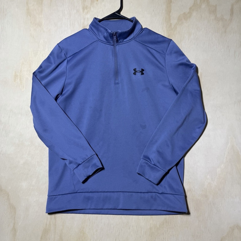 Under Armour Women's Blue 1/4 Zip Pullover Athletic Golf Running Top Medium